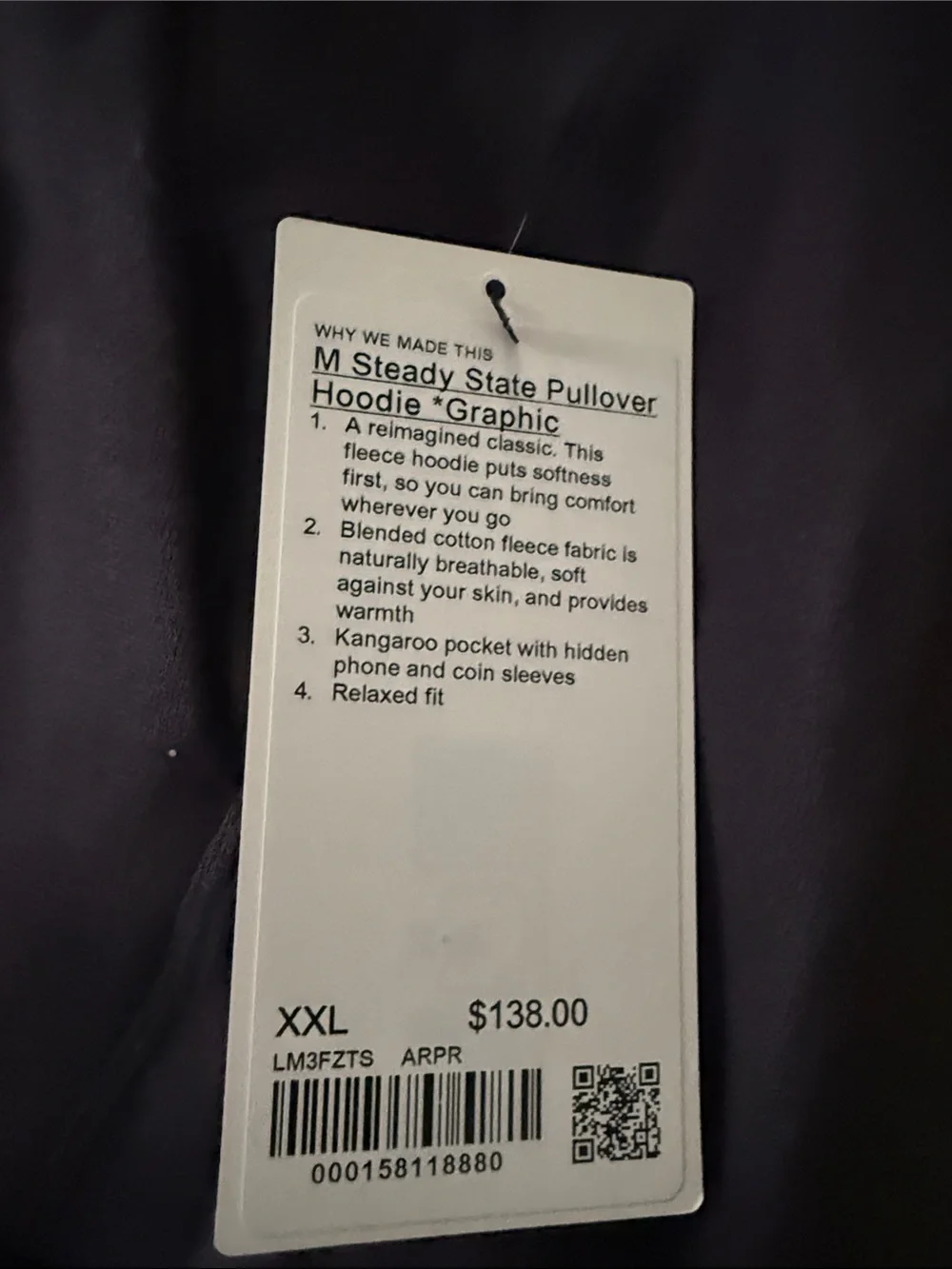 NWT lululemon athletica Black Graphic Hoodie - Picture 3 of 6
